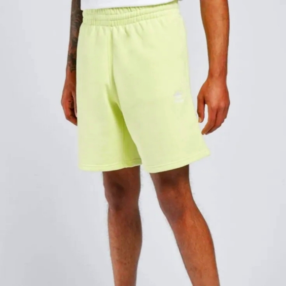 adidas Other - Adidas Men's Essential Fleece Shorts Yellow Zip Pockets Sweat Shorts Sz M